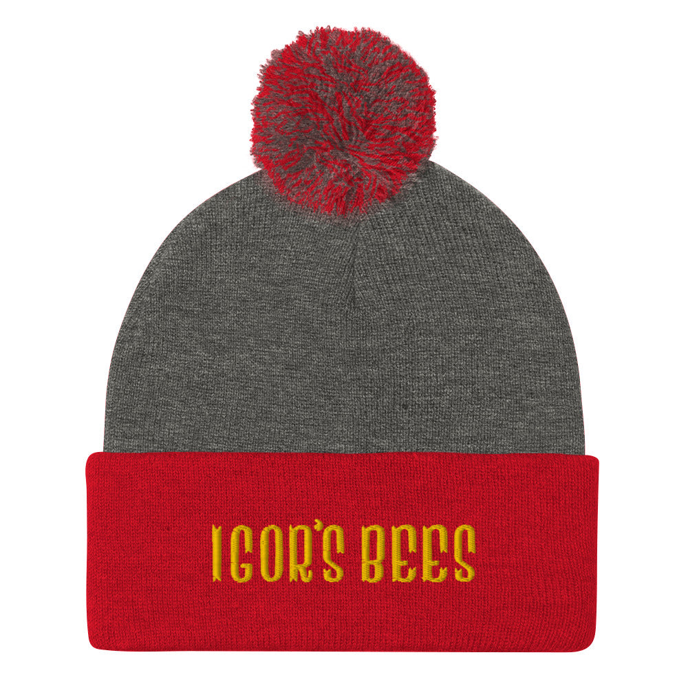 Igor's Bees Pom-Pom Beanie
