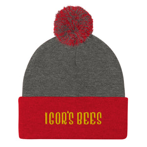 Igor's Bees Pom-Pom Beanie
