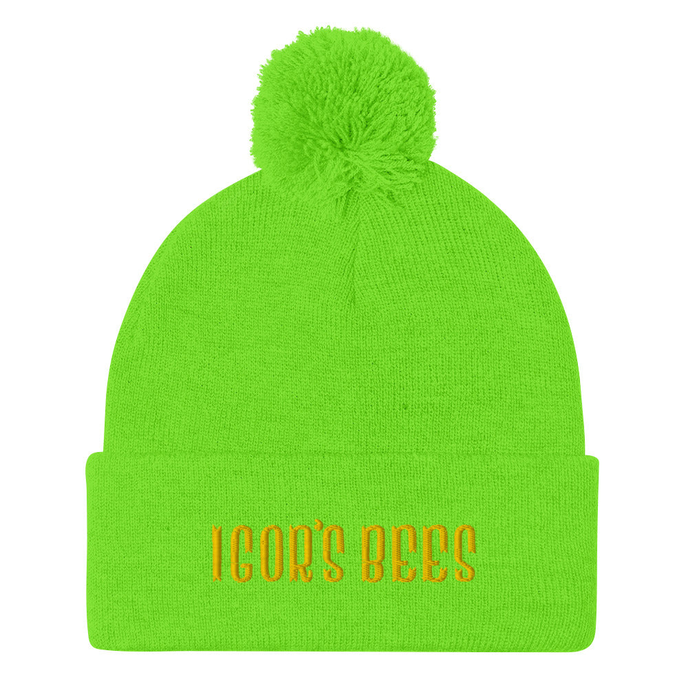 Igor's Bees Pom-Pom Beanie