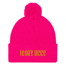 Load image into Gallery viewer, Igor&#39;s Bees Pom-Pom Beanie