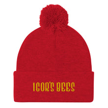 Load image into Gallery viewer, Igor&#39;s Bees Pom-Pom Beanie