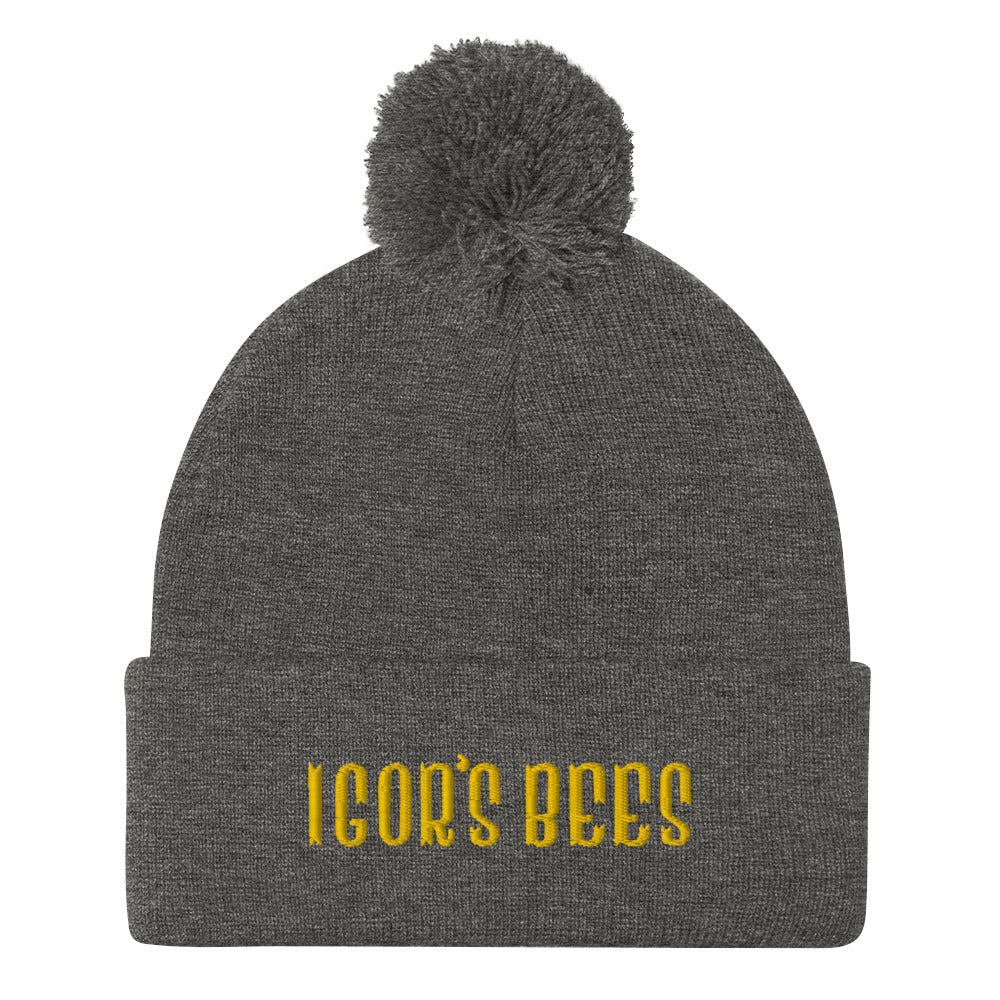 Igor's Bees Pom-Pom Beanie