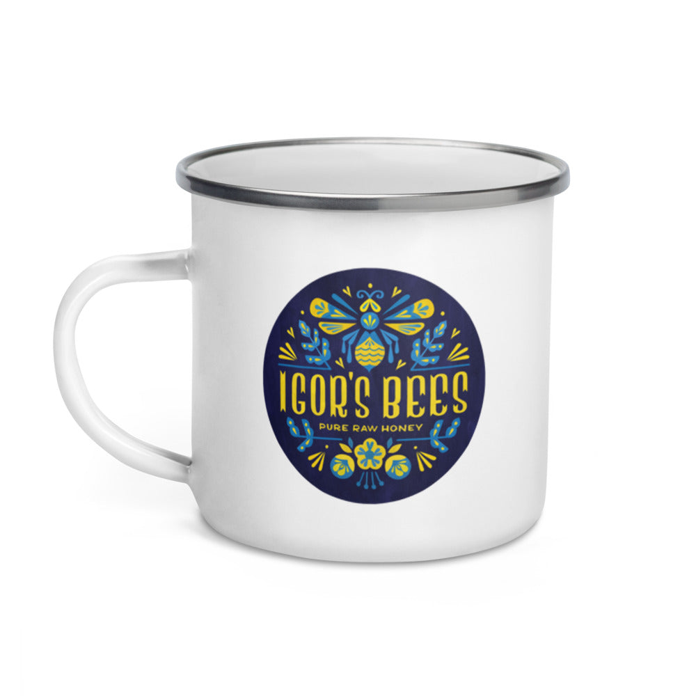 Igor's Bees Enamel Mug