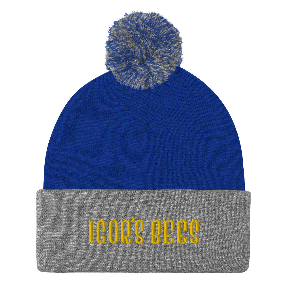Igor's Bees Pom-Pom Beanie